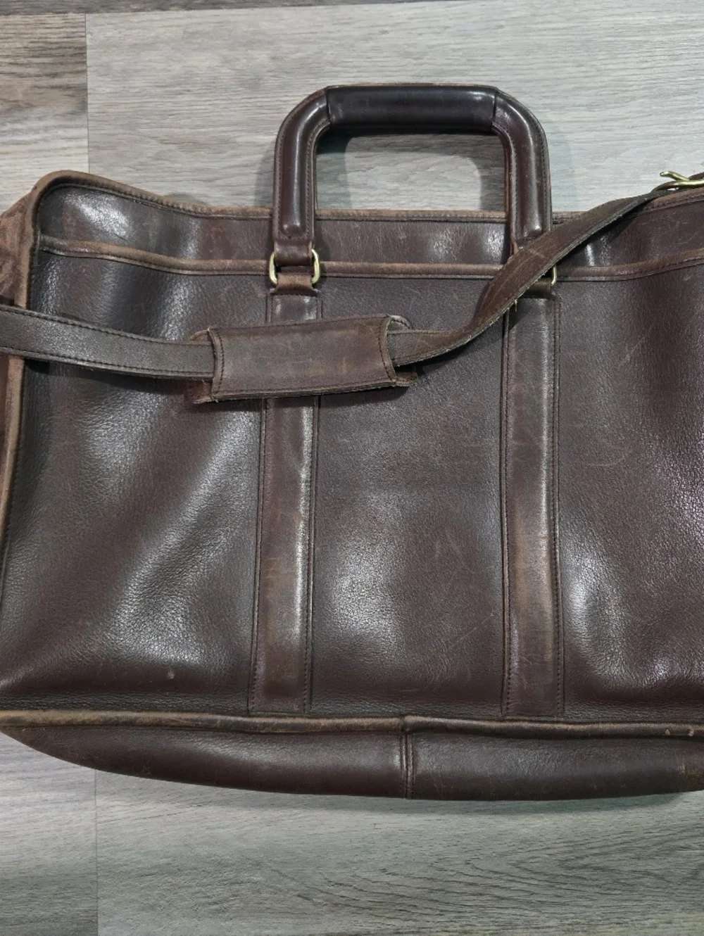 Vintage 1998 Coach Embassy Briefcase 5296 Brown Leather Laptop Bag - Made in USA
